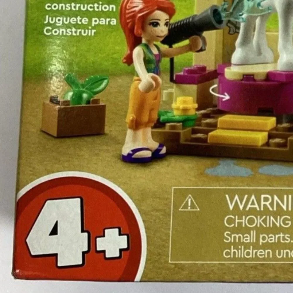 Lego Friends Pony Washing Stable Kit 41696 Building Toy Mia Daniel Minifig New